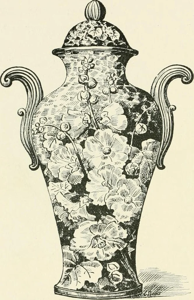 An illustration from The pottery and porcelain of the United States; an historical review of American ceramic art from the earliest times to the present day, 1893, leaf 147
