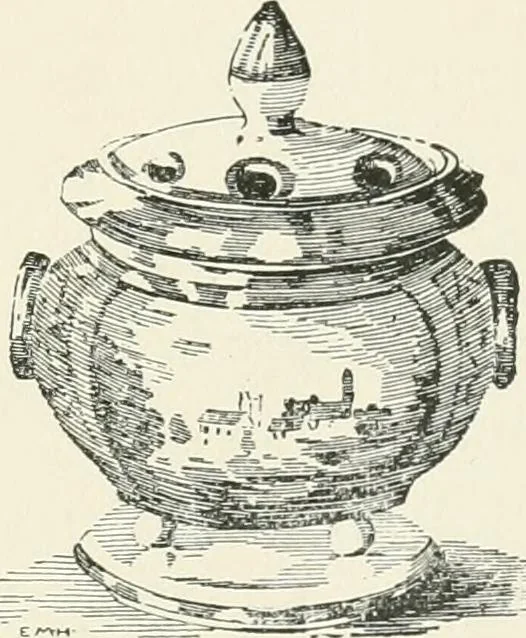 An illustration from The pottery and porcelain of the United States; an historical review of American ceramic art from the earliest times to the present day, 1893, leaf 166