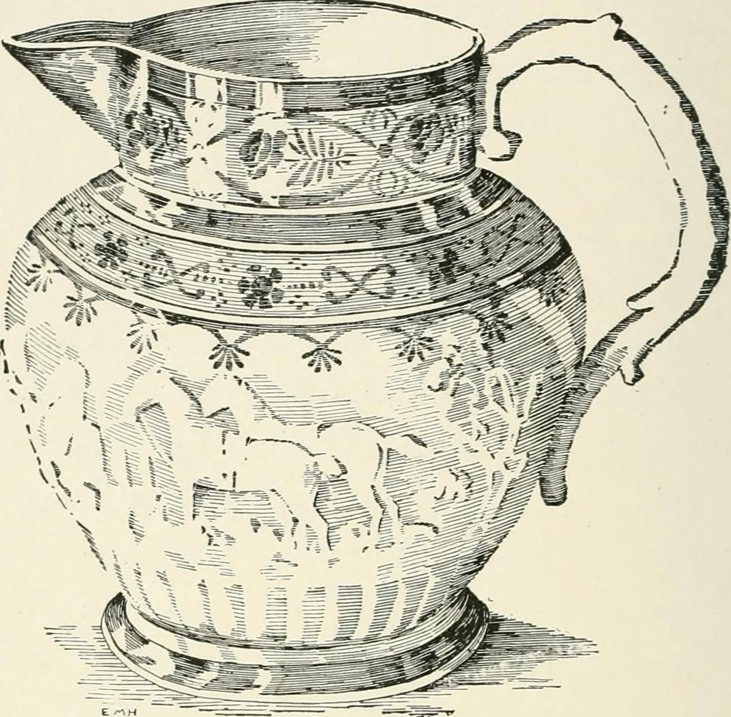 An illustration from The pottery and porcelain of the United States; an historical review of American ceramic art from the earliest times to the present day, 1893, leaf 167