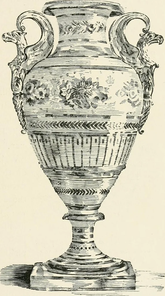 An illustration from The pottery and porcelain of the United States; an historical review of American ceramic art from the earliest times to the present day, 1893, leaf 172