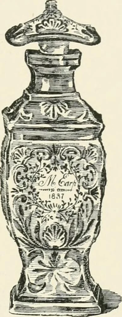 An illustration from The pottery and porcelain of the United States; an historical review of American ceramic art from the earliest times to the present day, 1893, leaf 174