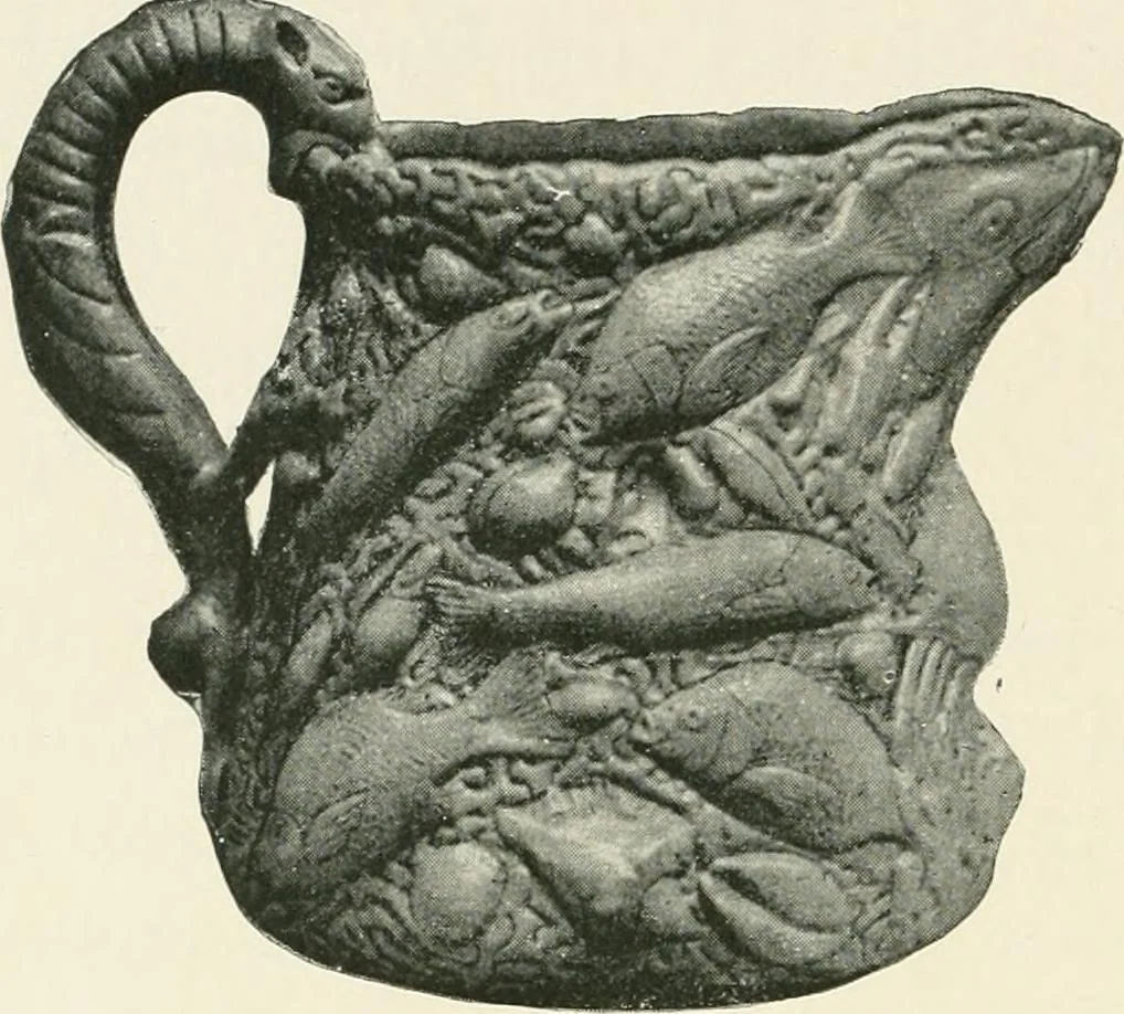 An illustration from The pottery and porcelain of the United States; an historical review of American ceramic art from the earliest times to the present day, 1893, leaf 221