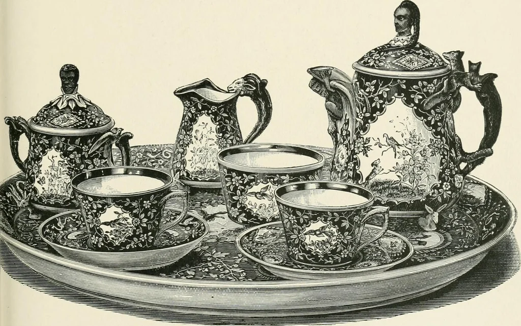 An illustration from The pottery and porcelain of the United States; an historical review of American ceramic art from the earliest times to the present day, 1893, leaf 282