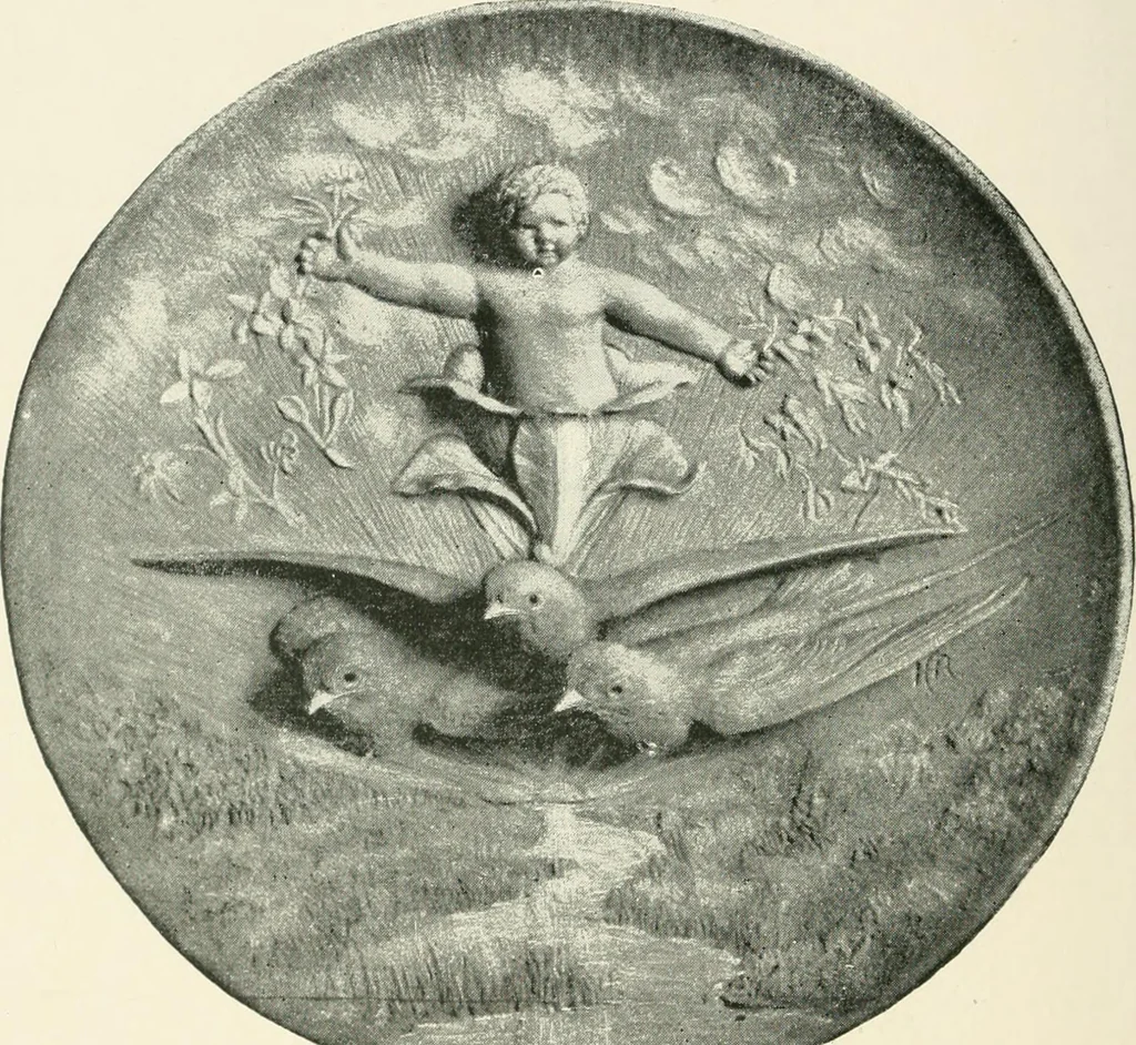 An illustration from The pottery and porcelain of the United States; an historical review of American ceramic art from the earliest times to the present day, 1893, leaf 291
