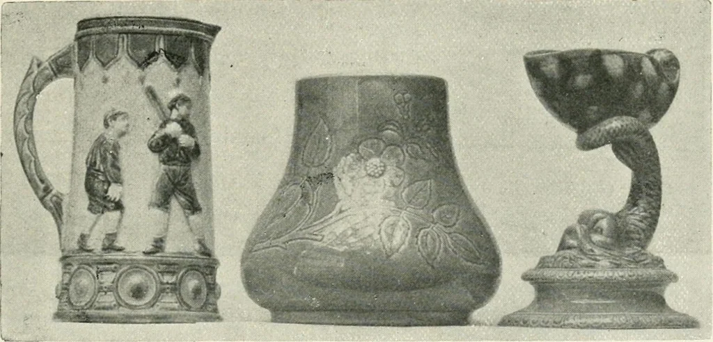 An illustration from The pottery and porcelain of the United States; an historical review of American ceramic art from the earliest times to the present day, 1893, leaf 294