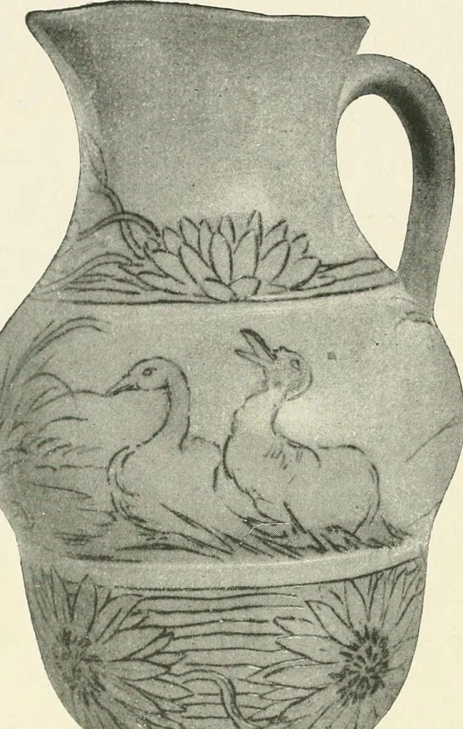 An illustration from The pottery and porcelain of the United States; an historical review of American ceramic art from the earliest times to the present day, 1893, leaf 307