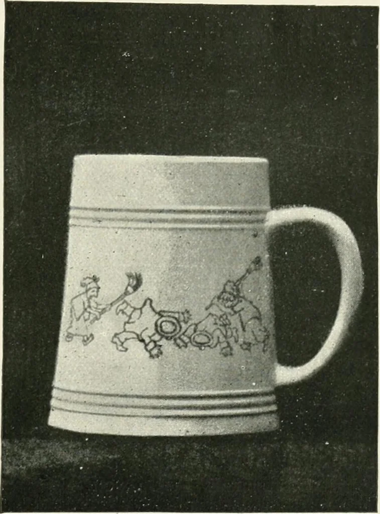 An illustration from The pottery and porcelain of the United States; an historical review of American ceramic art from the earliest times to the present day, 1893, leaf 318