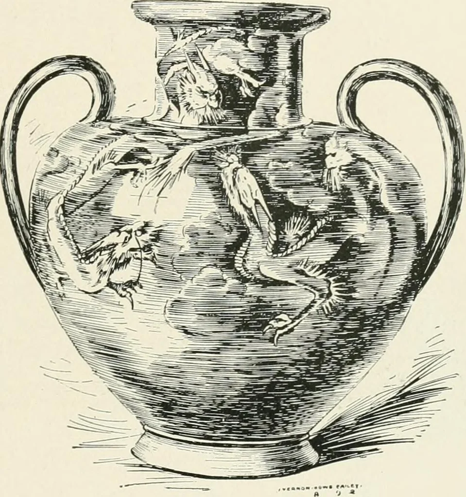 An illustration from The pottery and porcelain of the United States; an historical review of American ceramic art from the earliest times to the present day, 1893, leaf 322