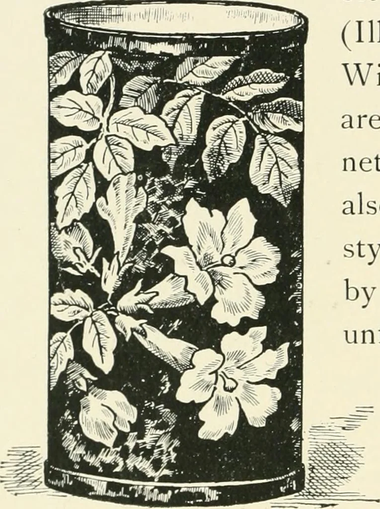 An illustration from The pottery and porcelain of the United States; an historical review of American ceramic art from the earliest times to the present day, 1893, leaf 331
