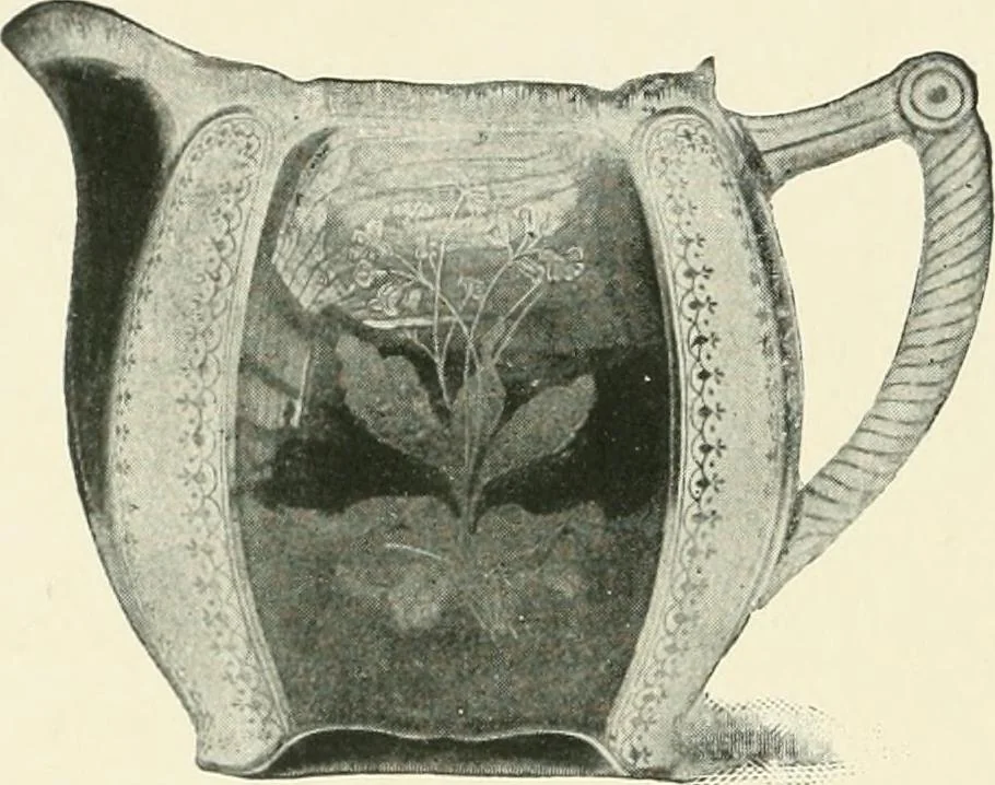 An illustration from The pottery and porcelain of the United States; an historical review of American ceramic art from the earliest times to the present day, 1893, leaf 335