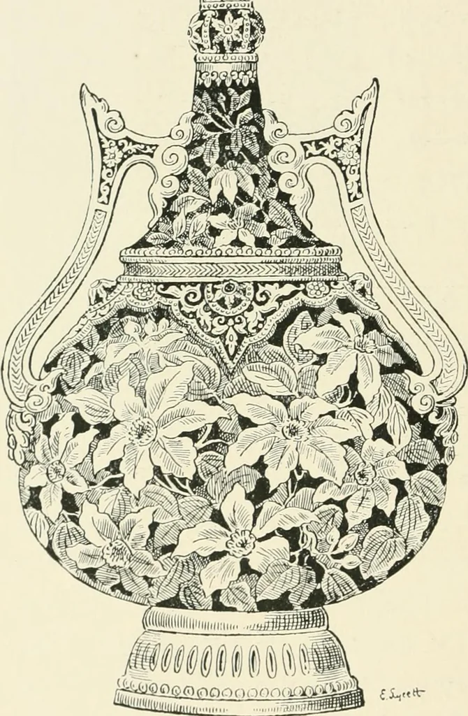 An illustration from The pottery and porcelain of the United States; an historical review of American ceramic art from the earliest times to the present day, 1893, leaf 339