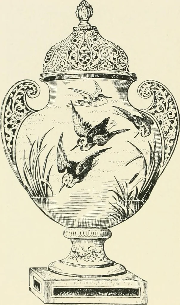 An illustration from The pottery and porcelain of the United States; an historical review of American ceramic art from the earliest times to the present day, 1893, leaf 343