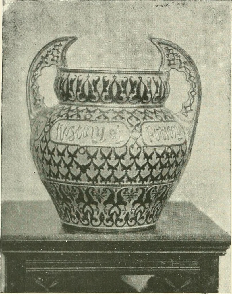 An illustration from The pottery and porcelain of the United States; an historical review of American ceramic art from the earliest times to the present day, 1893, leaf 355