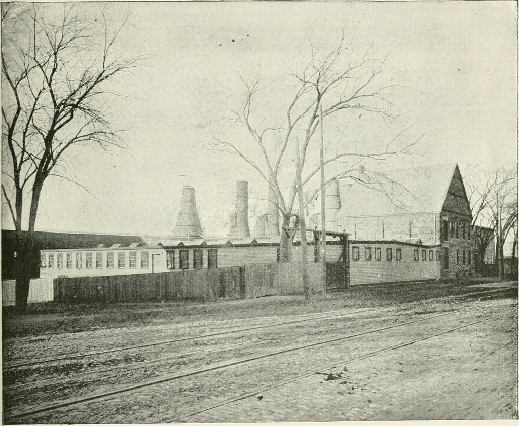 An illustration from The pottery and porcelain of the United States; an historical review of American ceramic art from the earliest times to the present day, 1893, leaf 372