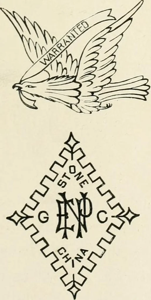 An illustration from The pottery and porcelain of the United States; an historical review of American ceramic art from the earliest times to the present day, 1893, leaf 432