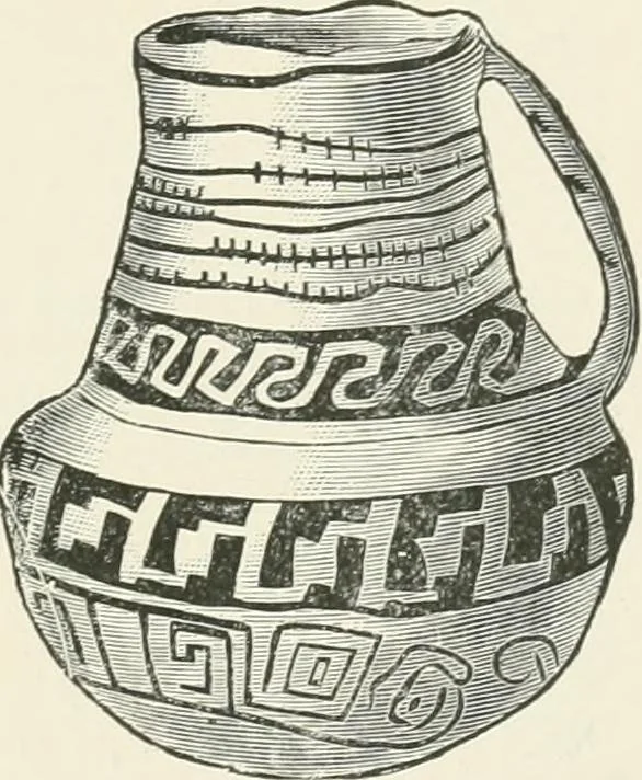 An illustration from The pottery and porcelain of the United States; an historical review of American ceramic art from the earliest times to the present day, 1893, leaf 62