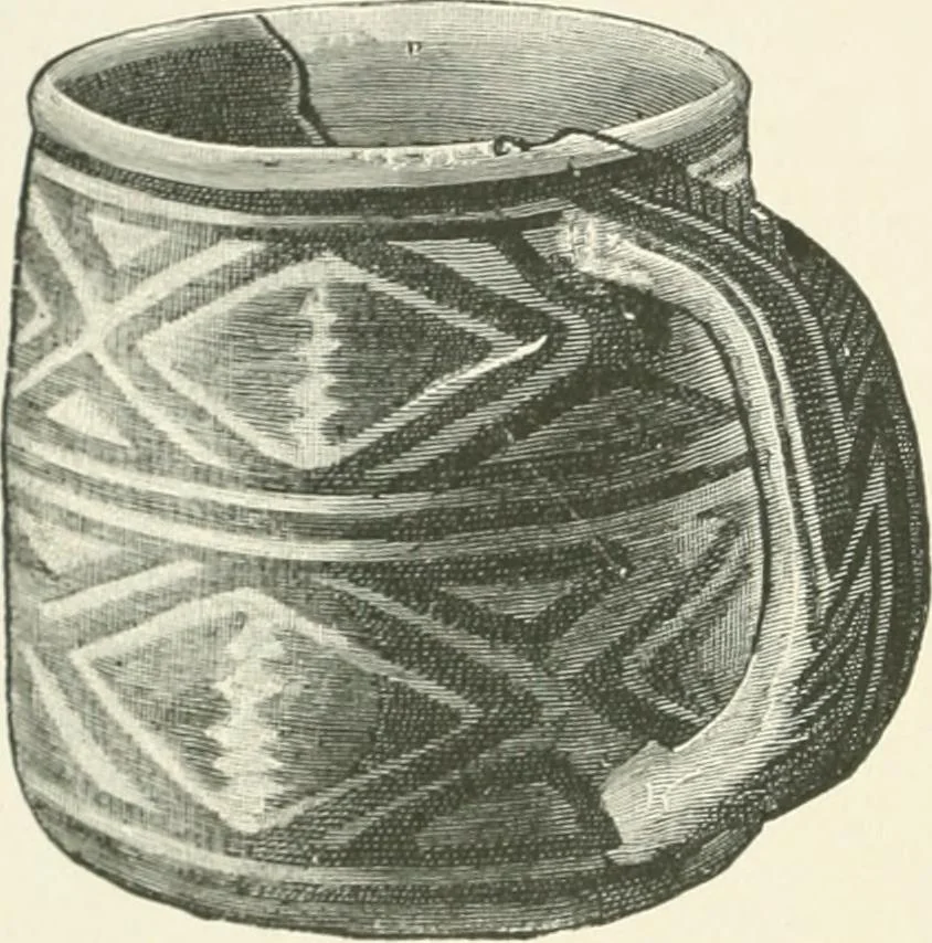 An illustration from The pottery and porcelain of the United States; an historical review of American ceramic art from the earliest times to the present day, 1893, leaf 63