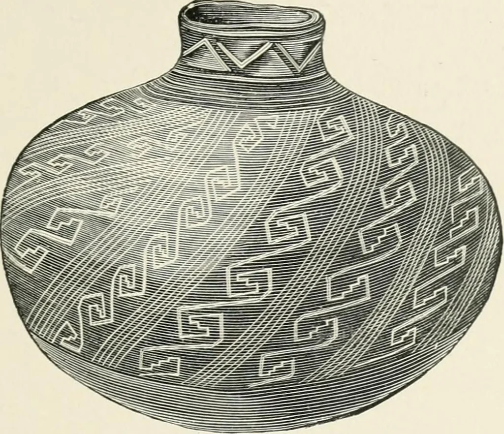 An illustration from The pottery and porcelain of the United States; an historical review of American ceramic art from the earliest times to the present day, 1893, leaf 64