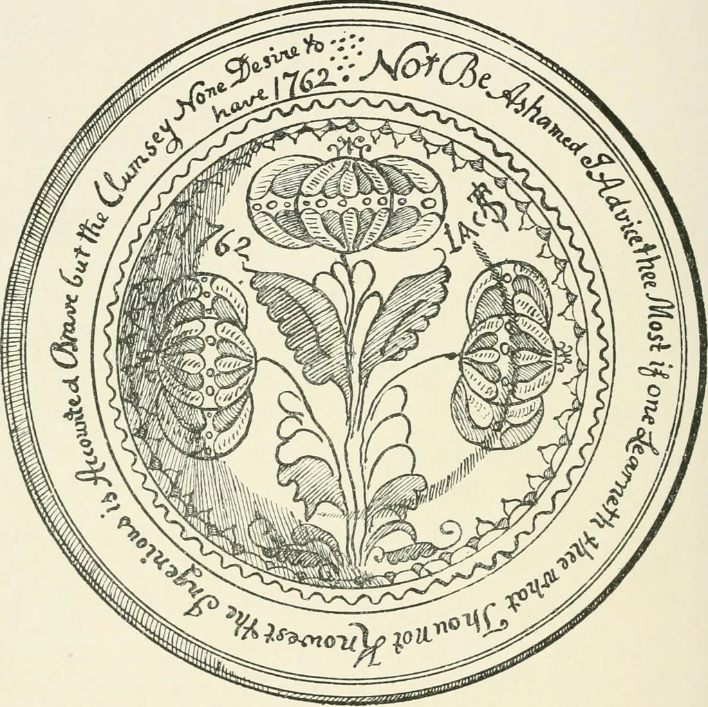 An illustration from The pottery and porcelain of the United States; an historical review of American ceramic art from the earliest times to the present day, 1893, leaf 93