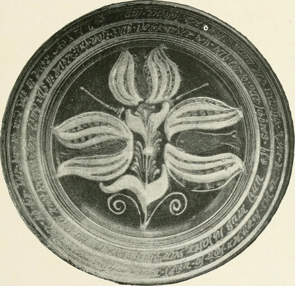 An illustration from The pottery and porcelain of the United States; an historical review of American ceramic art from the earliest times to the present day, 1893, leaf 96