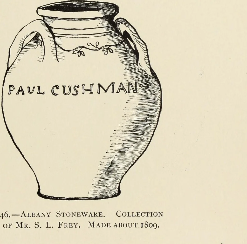 An illustration from Pottery and porcelain of the United States : an historical review of American ceramic art from the earliest times to the present day, 1893, leaf 136