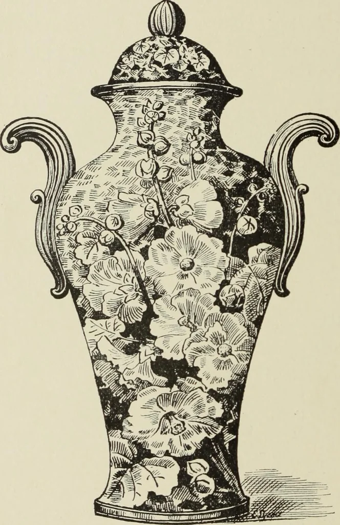 An illustration from Pottery and porcelain of the United States : an historical review of American ceramic art from the earliest times to the present day, 1893, leaf 145