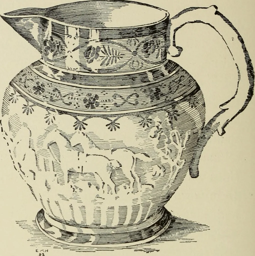An illustration from Pottery and porcelain of the United States : an historical review of American ceramic art from the earliest times to the present day, 1893, leaf 165