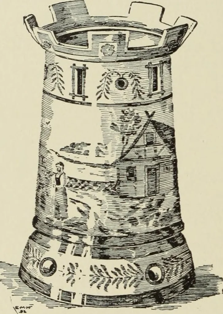 An illustration from Pottery and porcelain of the United States : an historical review of American ceramic art from the earliest times to the present day, 1893, leaf 175