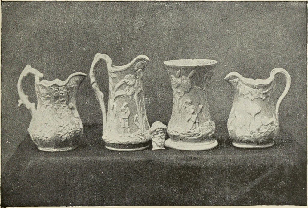 An illustration from Pottery and porcelain of the United States : an historical review of American ceramic art from the earliest times to the present day, 1893, leaf 190