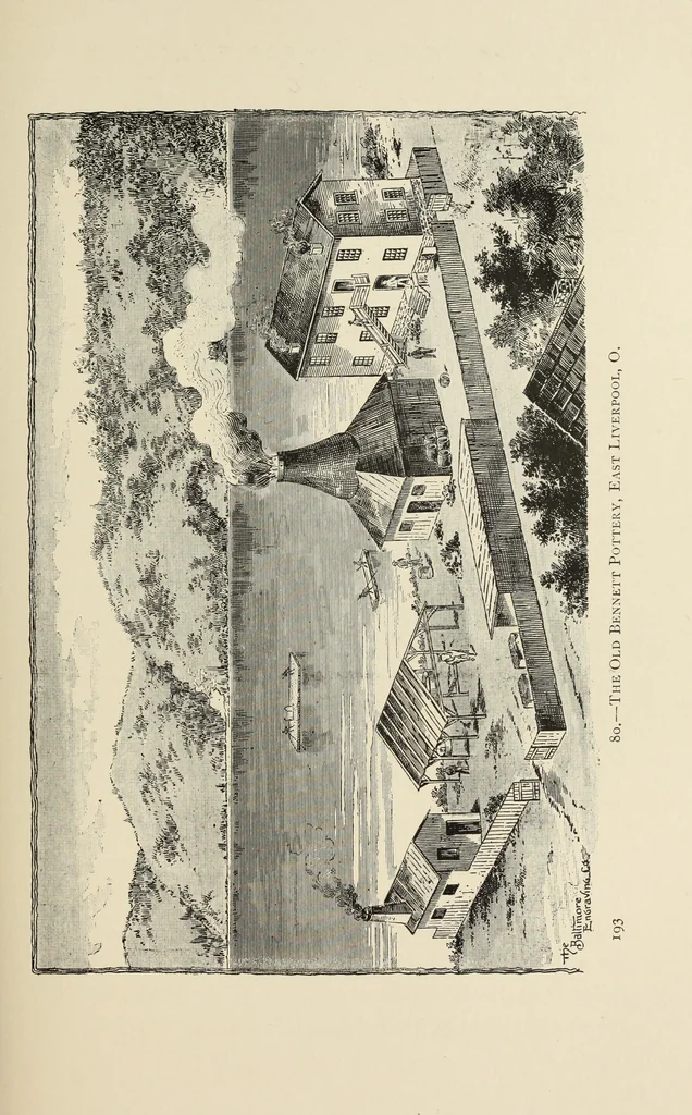 An illustration from Pottery and porcelain of the United States : an historical review of American ceramic art from the earliest times to the present day, 1893, leaf 216