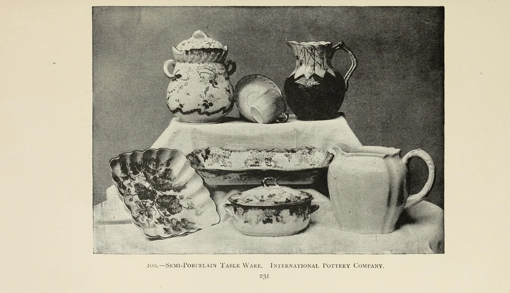 An illustration from Pottery and porcelain of the United States : an historical review of American ceramic art from the earliest times to the present day, 1893, leaf 254