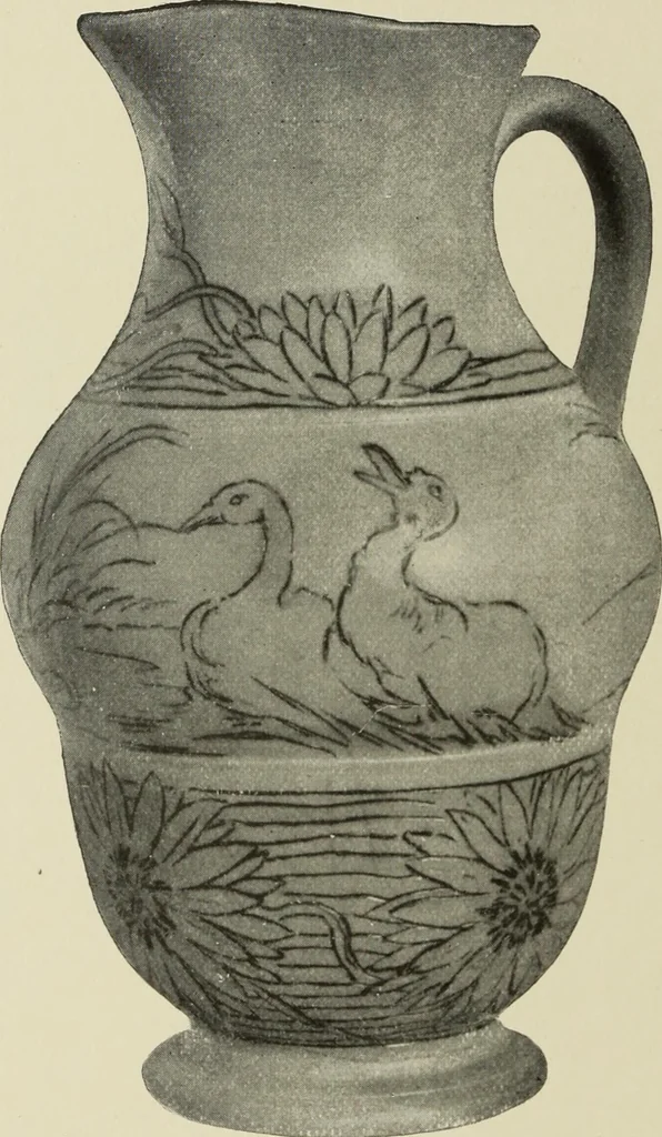 An illustration from Pottery and porcelain of the United States : an historical review of American ceramic art from the earliest times to the present day, 1893, leaf 305