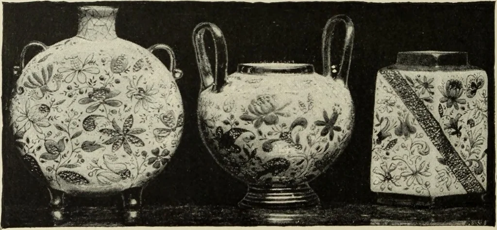 An illustration from Pottery and porcelain of the United States : an historical review of American ceramic art from the earliest times to the present day, 1893, leaf 323
