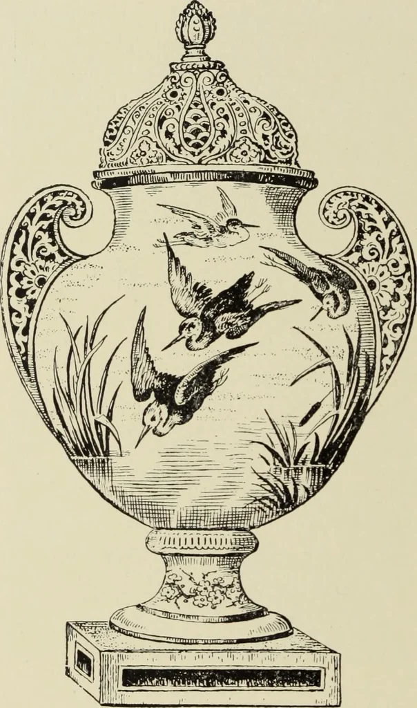An illustration from Pottery and porcelain of the United States : an historical review of American ceramic art from the earliest times to the present day, 1893, leaf 341