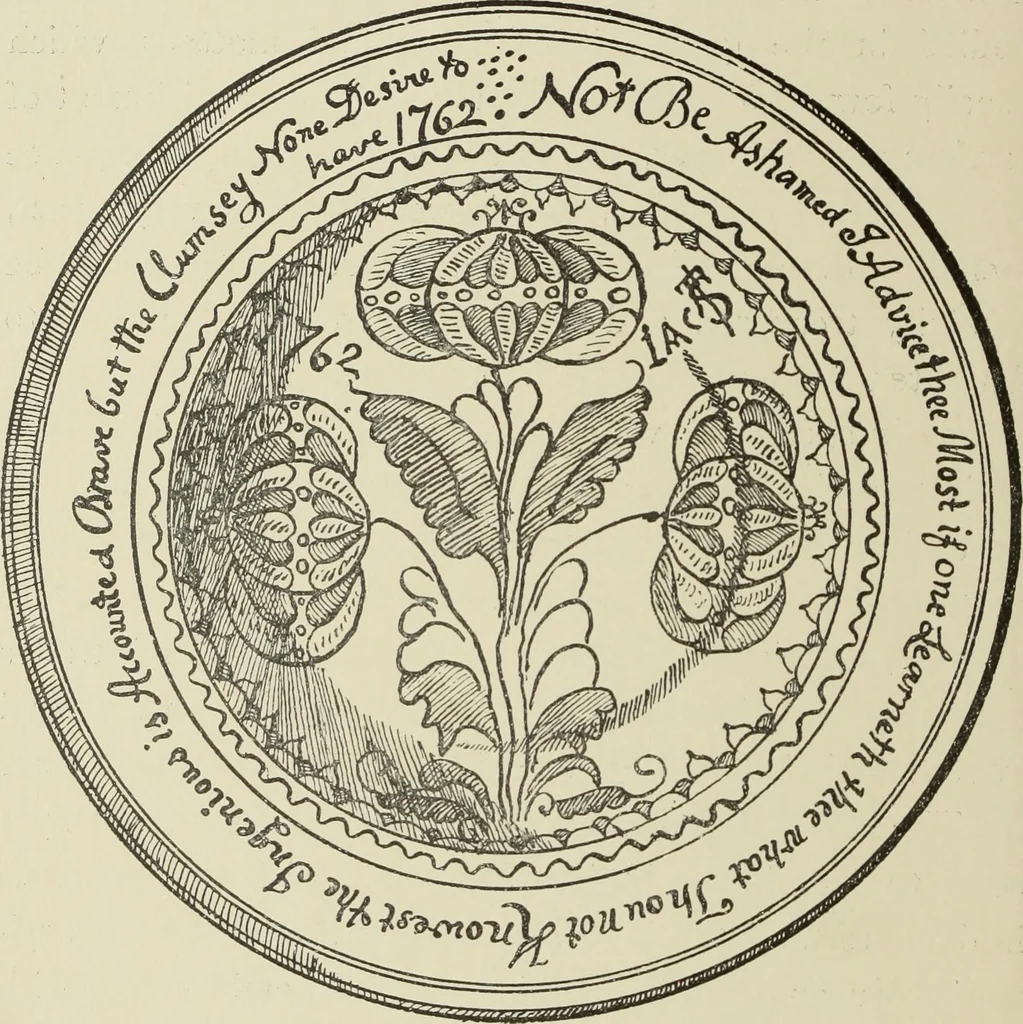 An illustration from Pottery and porcelain of the United States : an historical review of American ceramic art from the earliest times to the present day, 1893, leaf 91