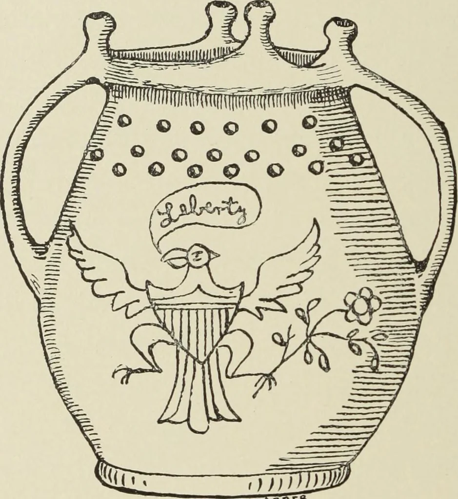 An illustration from Pottery and porcelain of the United States : an historical review of American ceramic art from the earliest times to the present day, 1893, leaf 97