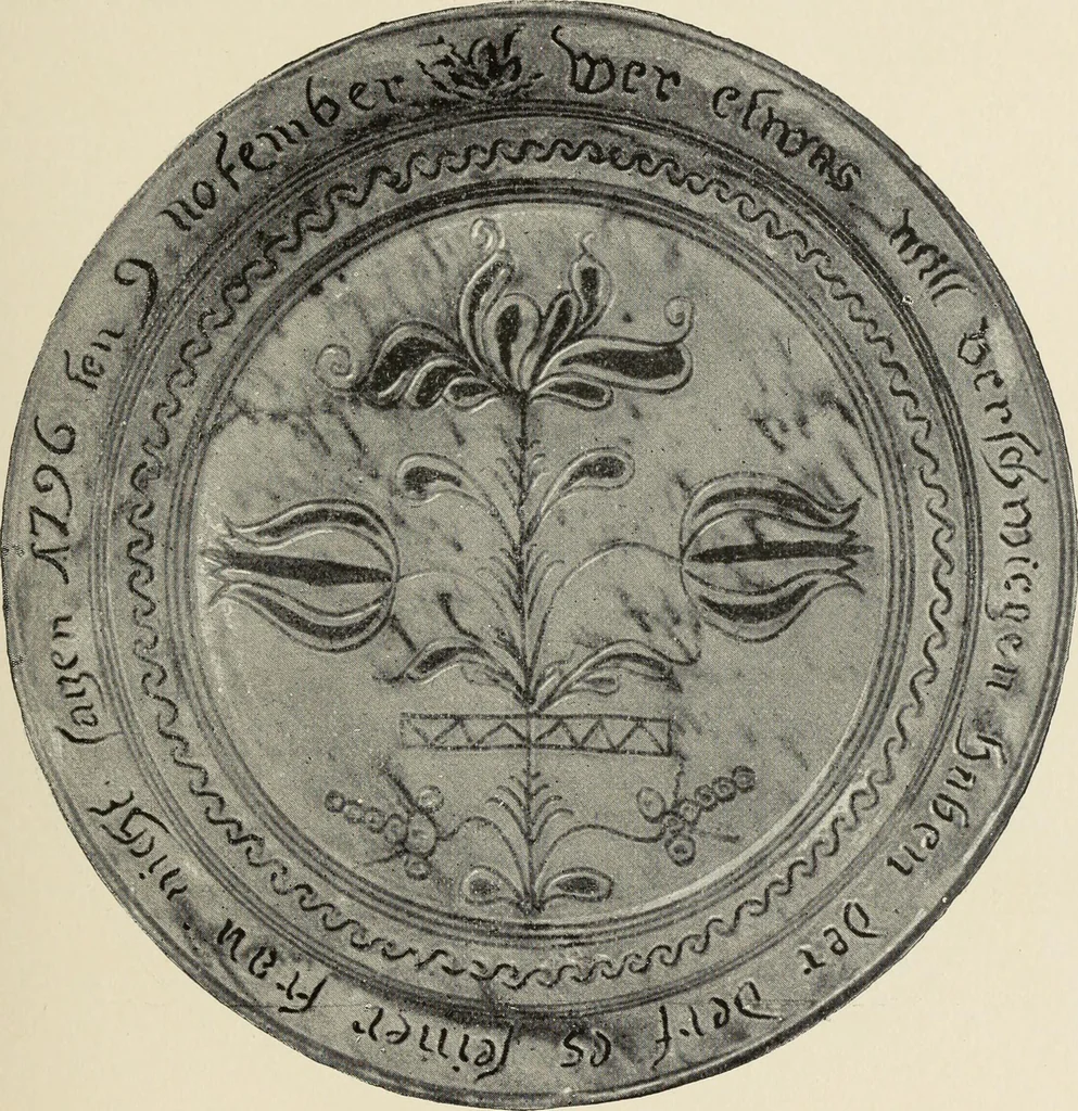 An illustration from Pottery and porcelain of the United States : an historical review of American ceramic art from the earliest times to the present day, 1893, leaf 98