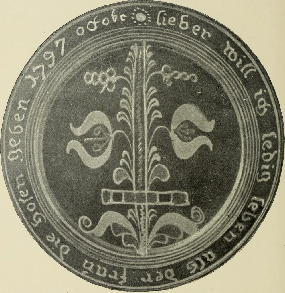 An illustration from Pottery and porcelain of the United States : an historical review of American ceramic art from the earliest times to the present day, 1893, leaf 99