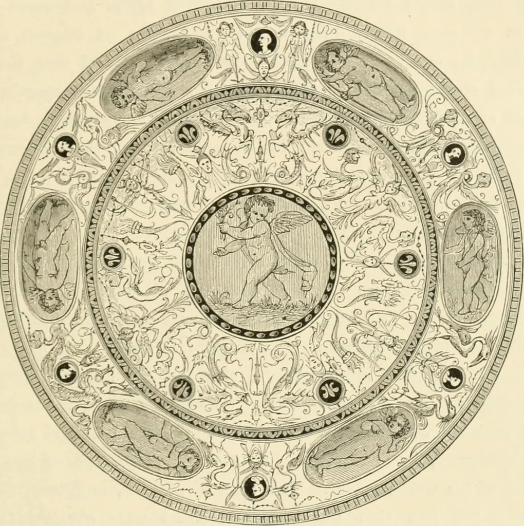 An illustration from Pottery and porcelain, from early times down to the Philadelphia exhibition of 1876, 1878, leaf 116