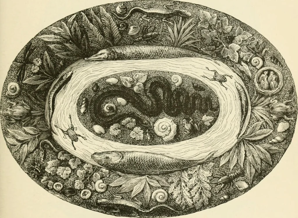An illustration from Pottery and porcelain, from early times down to the Philadelphia exhibition of 1876, 1878, leaf 136