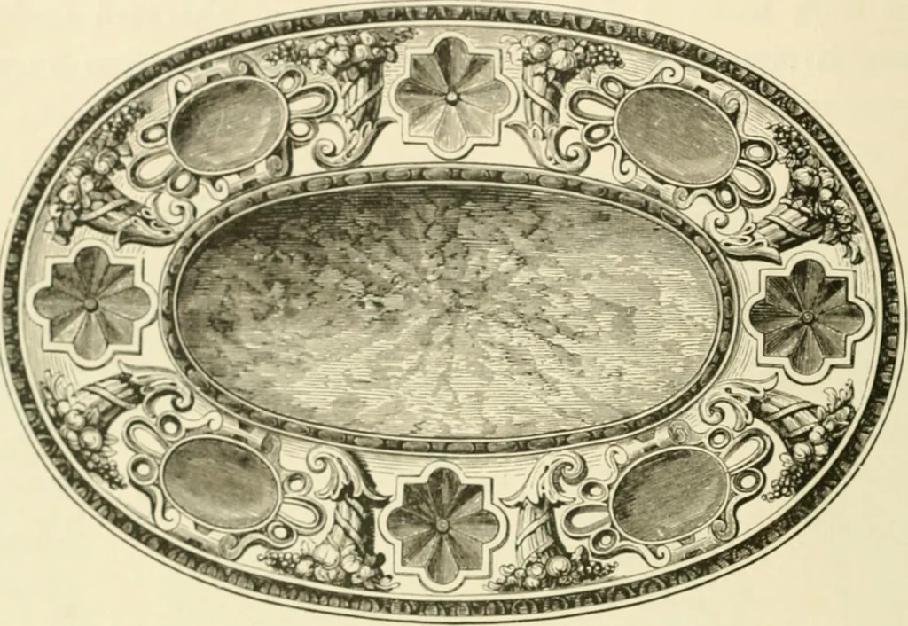 An illustration from Pottery and porcelain, from early times down to the Philadelphia exhibition of 1876, 1878, leaf 137