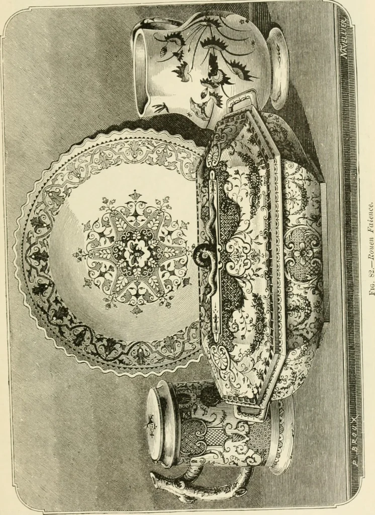 An illustration from Pottery and porcelain, from early times down to the Philadelphia exhibition of 1876, 1878, leaf 152