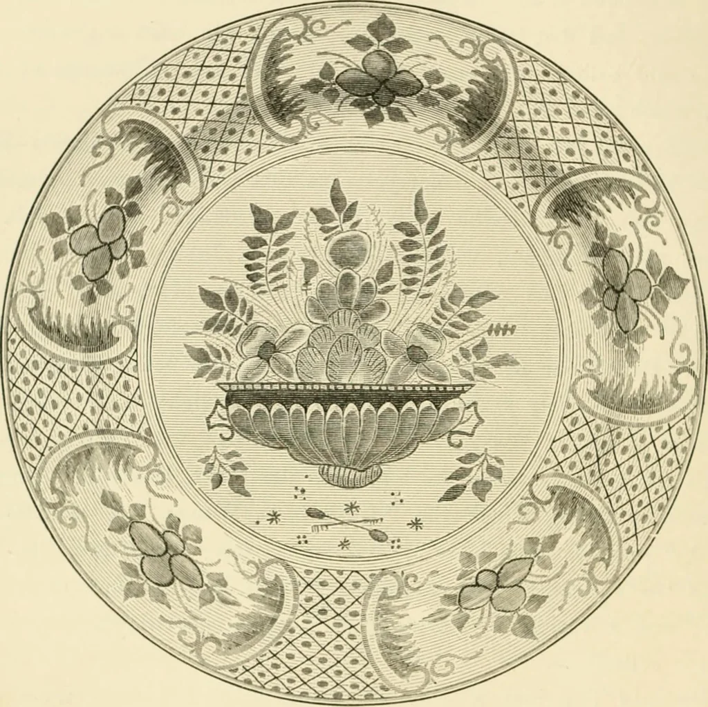 An illustration from Pottery and porcelain, from early times down to the Philadelphia exhibition of 1876, 1878, leaf 165