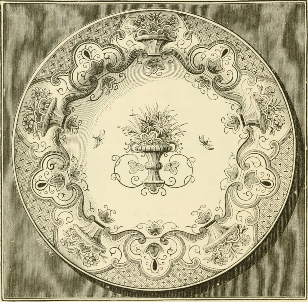 An illustration from Pottery and porcelain, from early times down to the Philadelphia exhibition of 1876, 1878, leaf 169