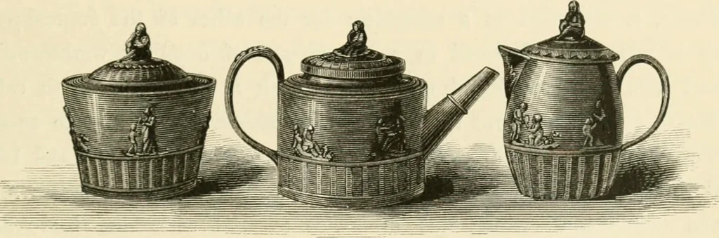 An illustration from Pottery and porcelain, from early times down to the Philadelphia exhibition of 1876, 1878, leaf 180