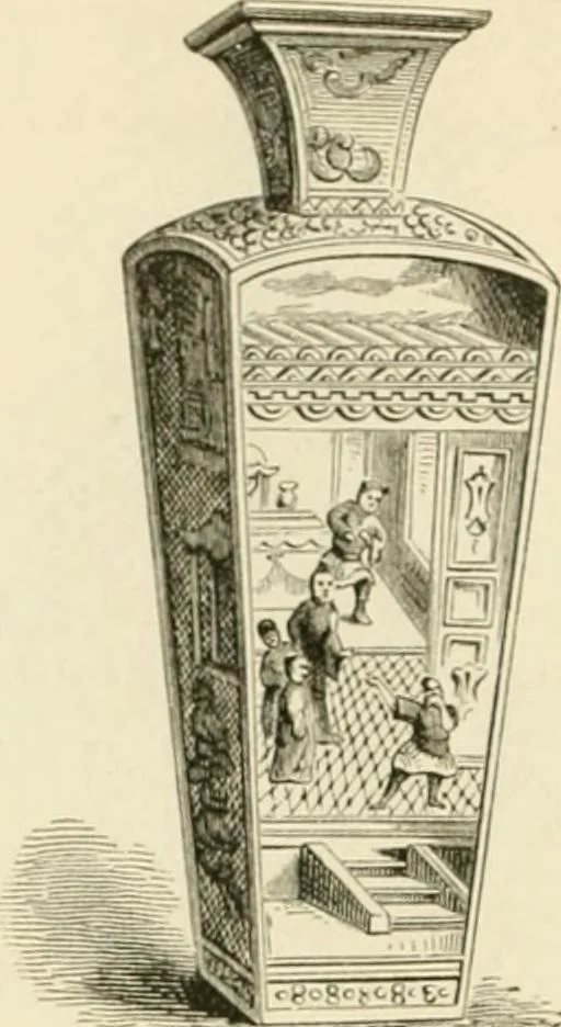 An illustration from Pottery and porcelain, from early times down to the Philadelphia exhibition of 1876, 1878, leaf 193