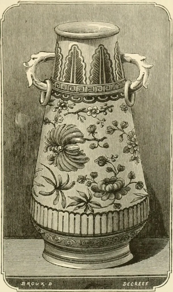 An illustration from Pottery and porcelain, from early times down to the Philadelphia exhibition of 1876, 1878, leaf 222
