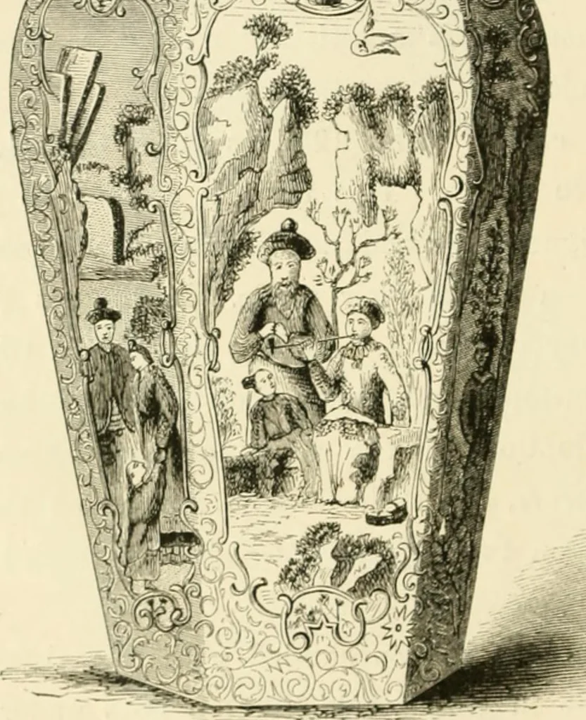 An illustration from Pottery and porcelain, from early times down to the Philadelphia exhibition of 1876, 1878, leaf 231