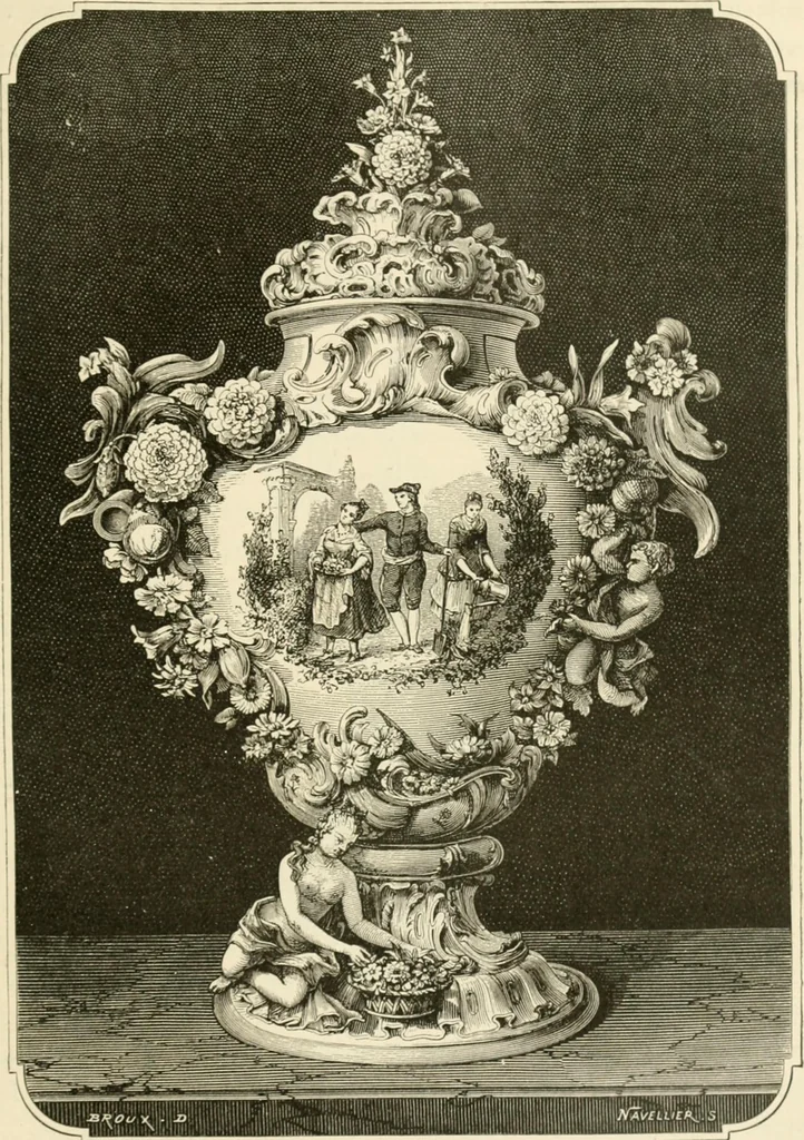 An illustration from Pottery and porcelain, from early times down to the Philadelphia exhibition of 1876, 1878, leaf 248