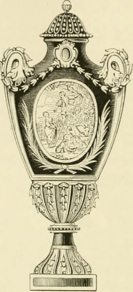 An illustration from Pottery and porcelain, from early times down to the Philadelphia exhibition of 1876, 1878, leaf 275